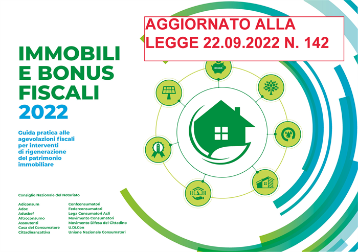 IMMOBILI E BONUS FISCALI 2022 - Una Guida dei notai italiani