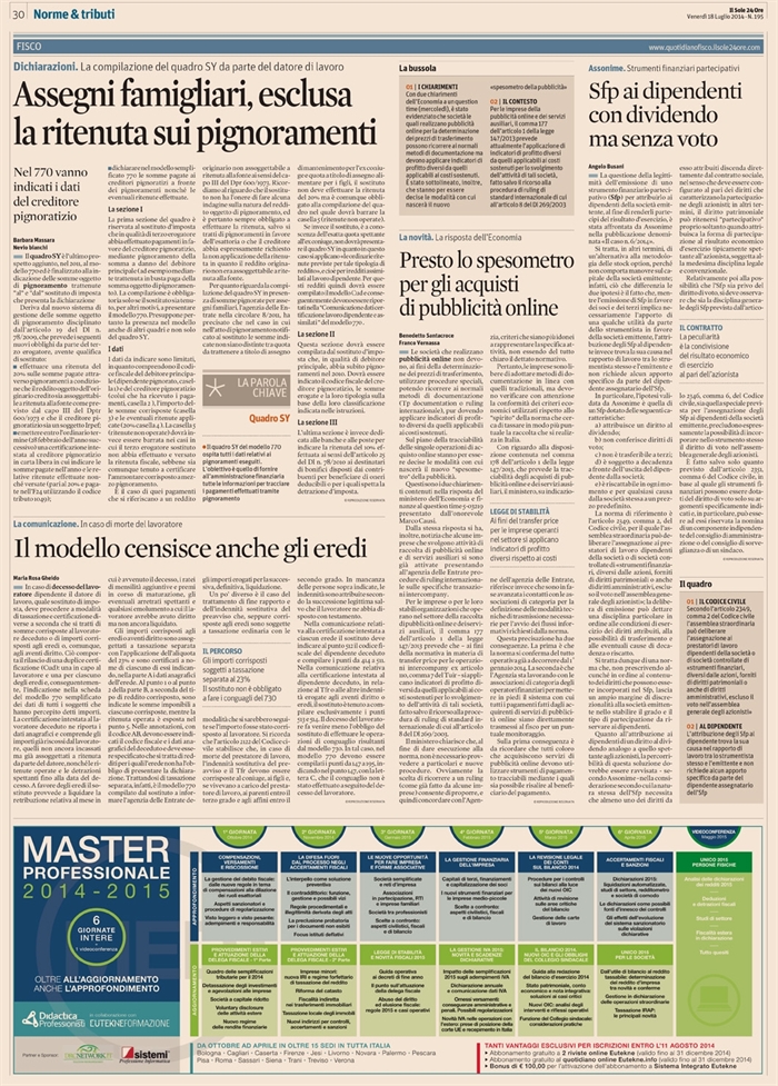 2014-07 - SOCIETA - Strumenti finaziari partecipativi