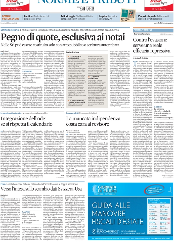2011-09-18 PEGNO DI QUOTE