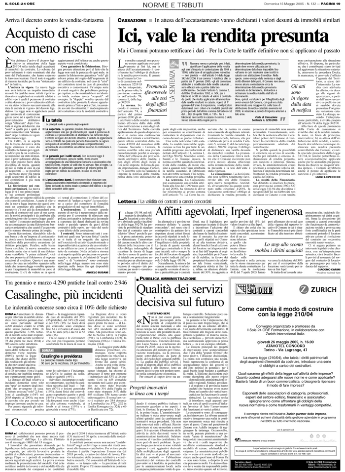 COMPRAVENDITA - Immobili da costruire - Fideiussione e assicurazione