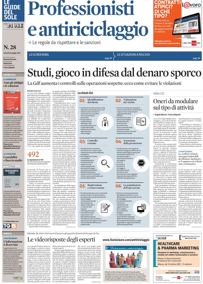 2012 05 25 Oneri da modulare sul tipo di attività