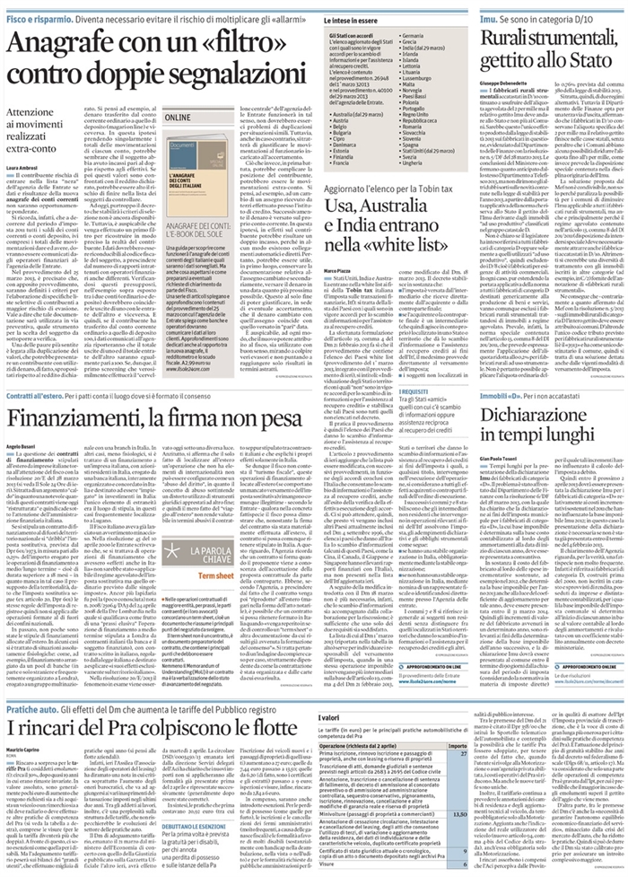 2013-03 MUTUO - Finanziamenti esteri