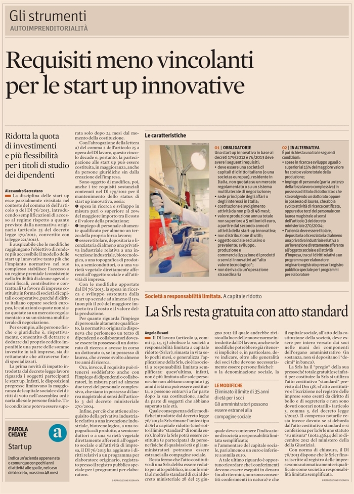 2013-07 SOCIETA' - Srls gratuita