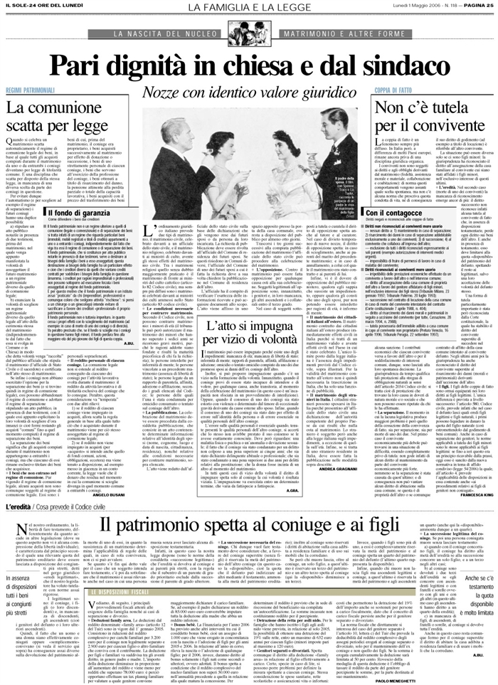 COMUNIONE LEGALE-REGIME PATRIMONIALE CONIUGI