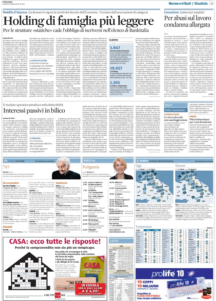 HOLDING DI FAMIGLIA-SEMPLIFICAZIONI