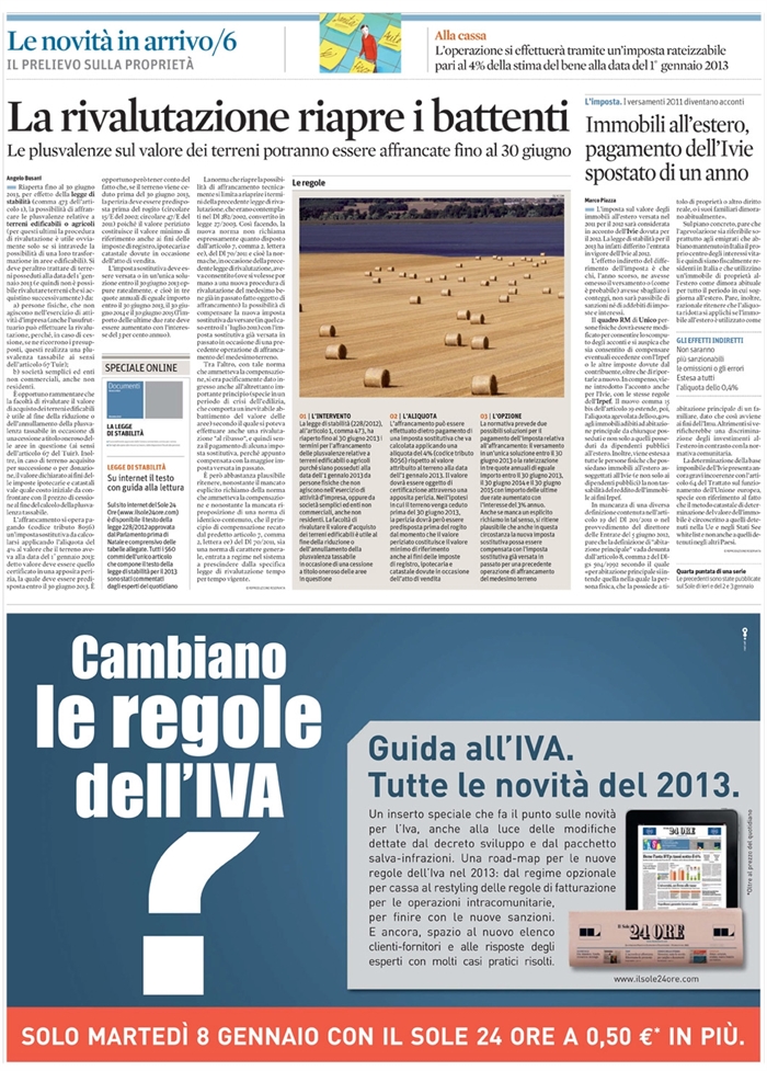 2013-01 COMPRAVENDITA - Rivalutazione terreni