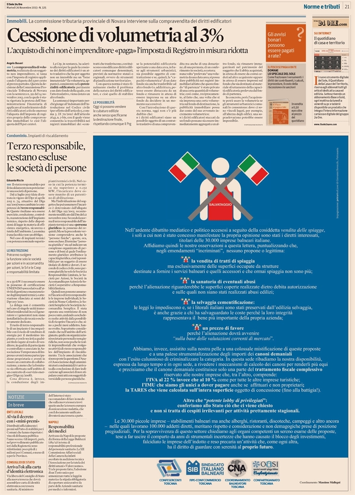 2013-11 - COMPRAVENDITA - Cessione di volumetria