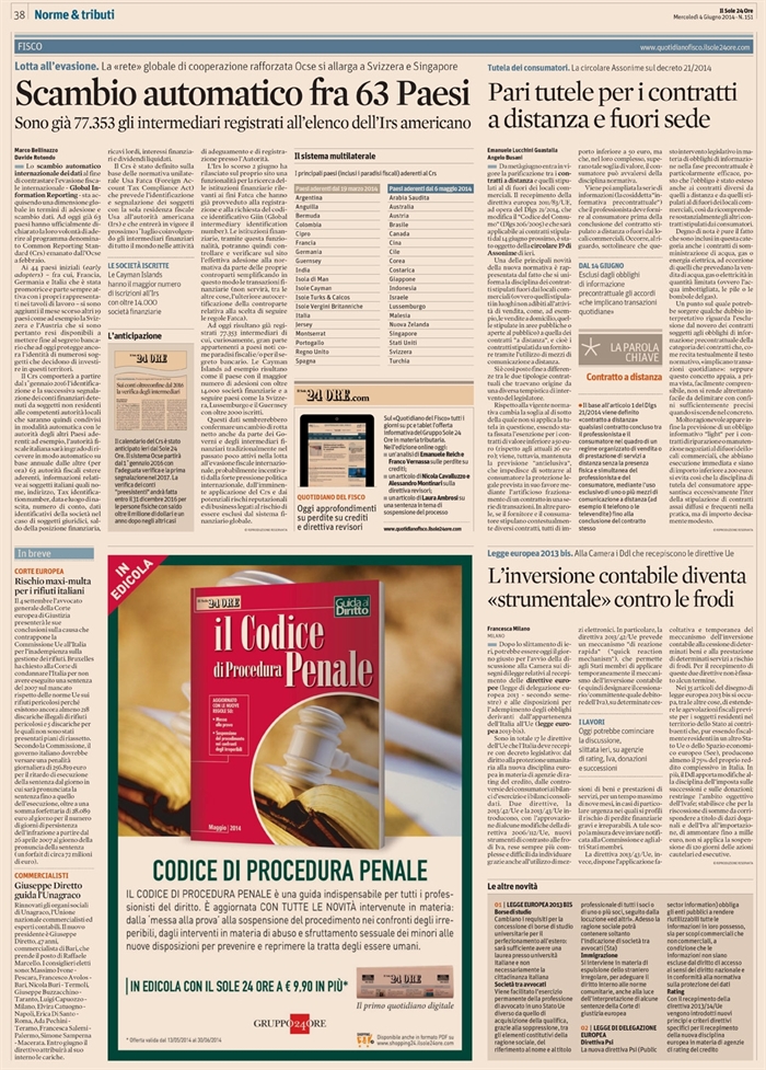 2014-06 - SOCIETA' - Tutela dei contratti a distanza