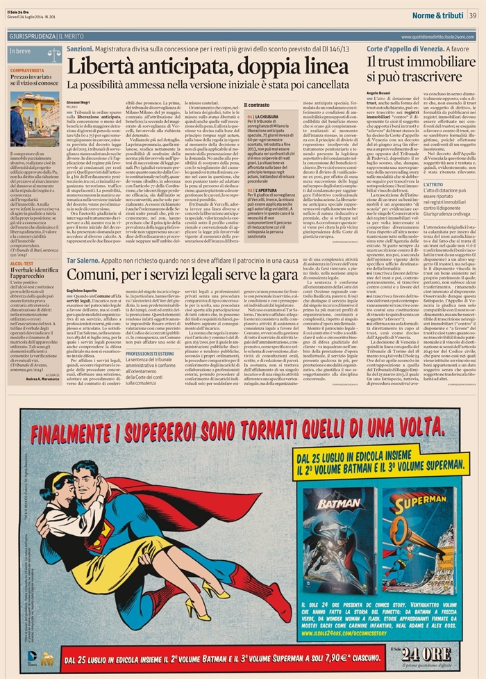 2014-07 - TRUST - Il trust immobiliare si può trascrivere