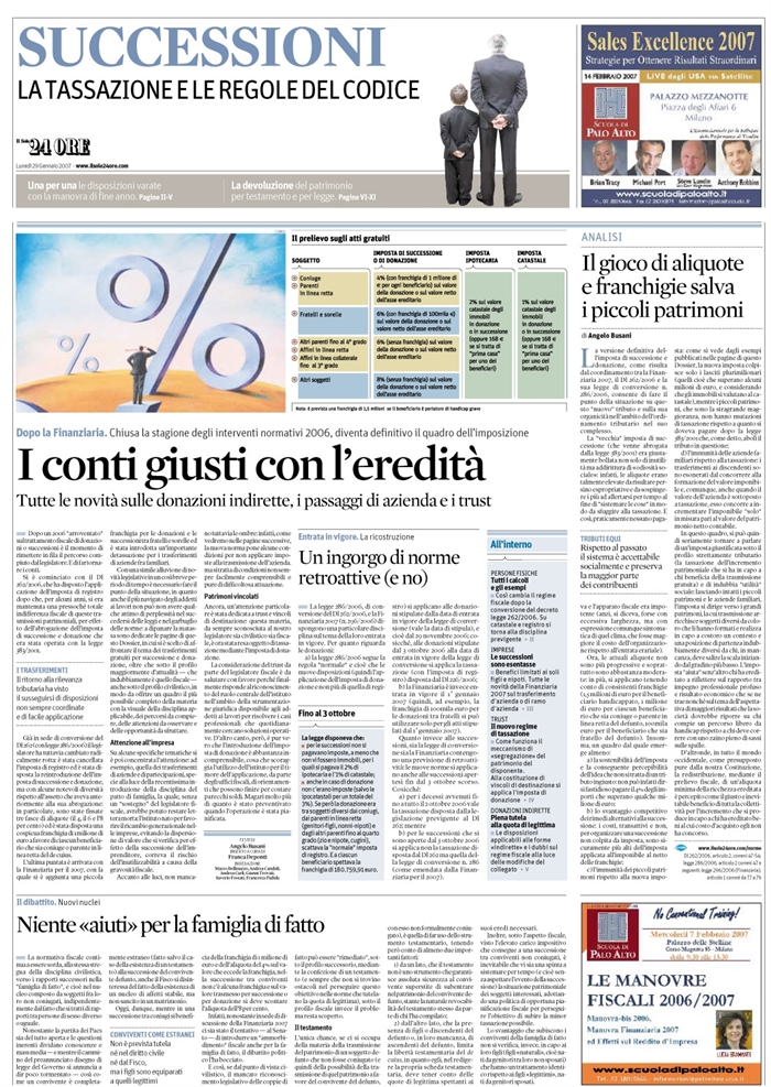 IMPOSTA DI SUCCESSIONE - IMPOSTA DI DONAZIONE (1)