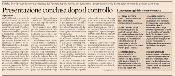 IMPOSTA DI SUCCESSIONE - I soggetti obbligati a presentare la dichiarazione di successione