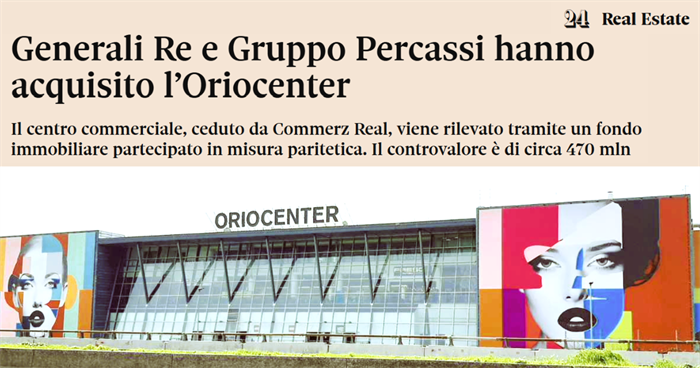 Situato alle porte di Bergamo e collegato all’Aeroporto Internazionale di Orio al Serio, Oriocenter è il primo centro commerciale in Italia per superf