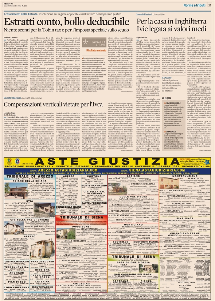 2013-11 - IMPOSTE - IVIE per casa in Inghilterra