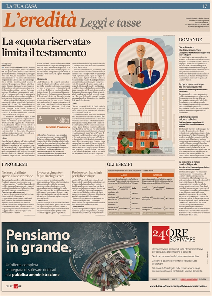 2013-08 EREDITA' - Quote riservate