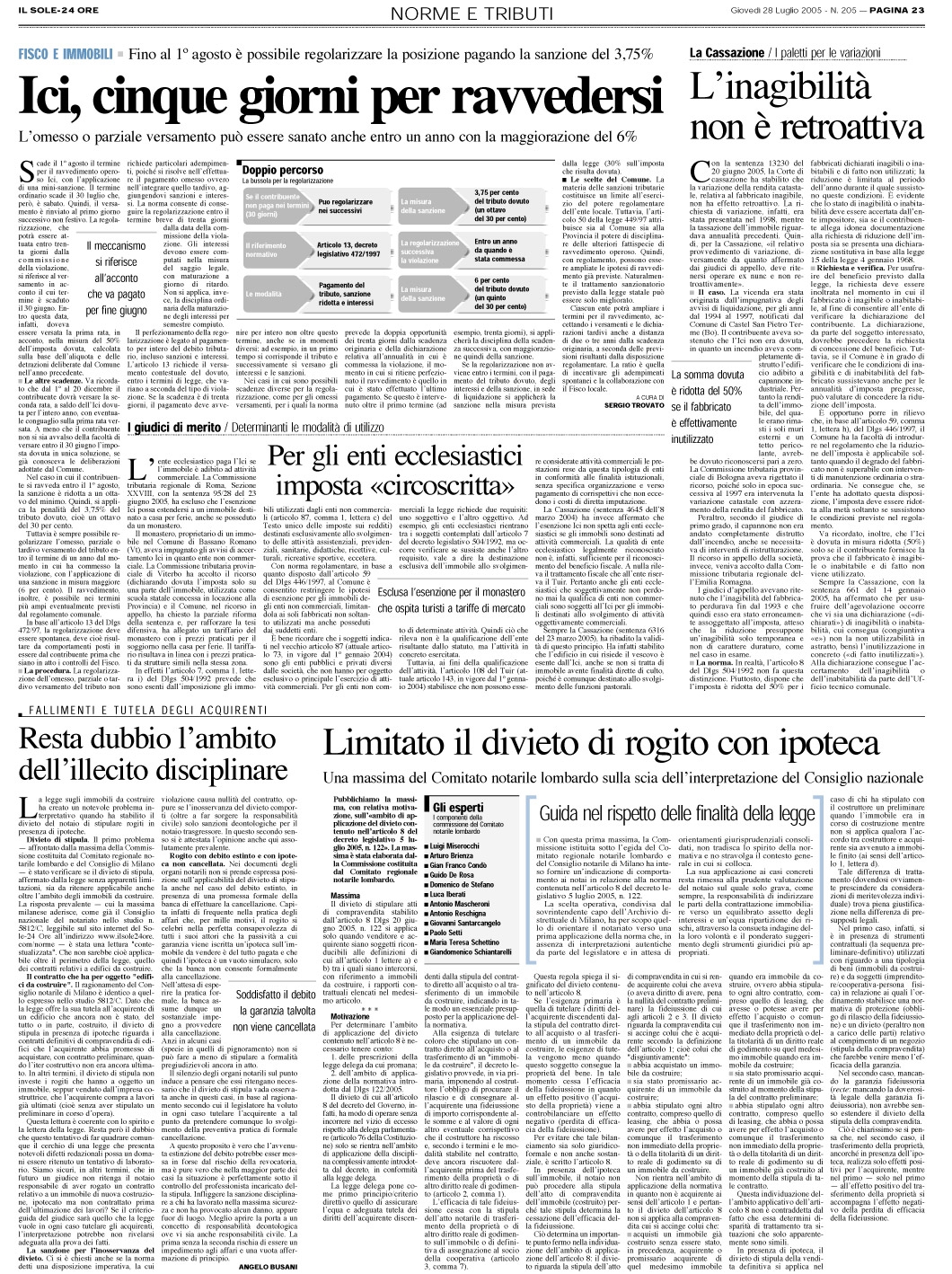 COMPRAVENDITA - Notaio - Divieti immobili con ipoteca