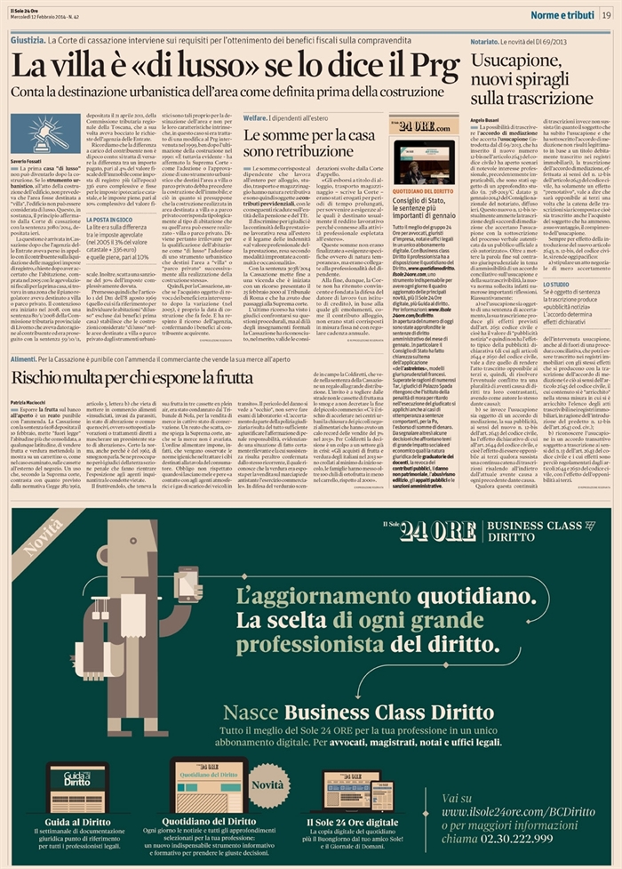 2014-02 - DIRITTI REALI - Usucapione