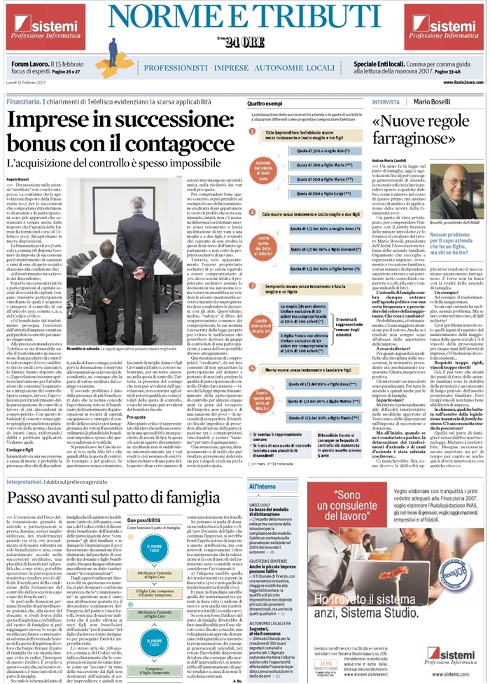 IMPOSTA SUCCESSIONE-AGEVOLAZIONI-AZIENDE E PARTECIPAZIONI