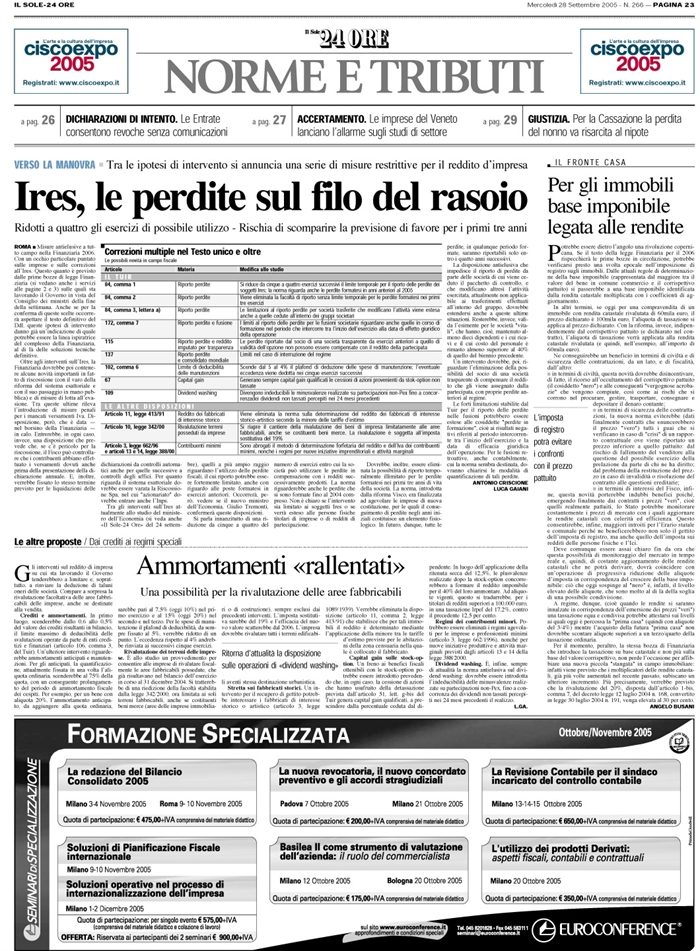 IMPOSTE - Imposta di registro - Prezzo valore