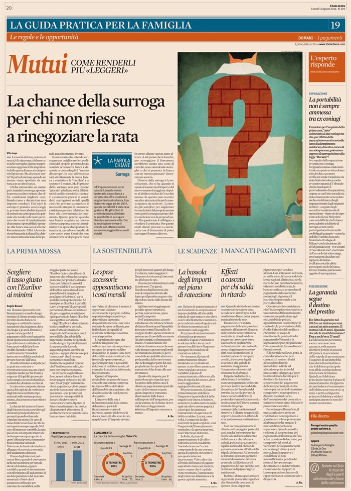 2014-08 - MUTUI - Scegliere il tasso con euribor ai minimi