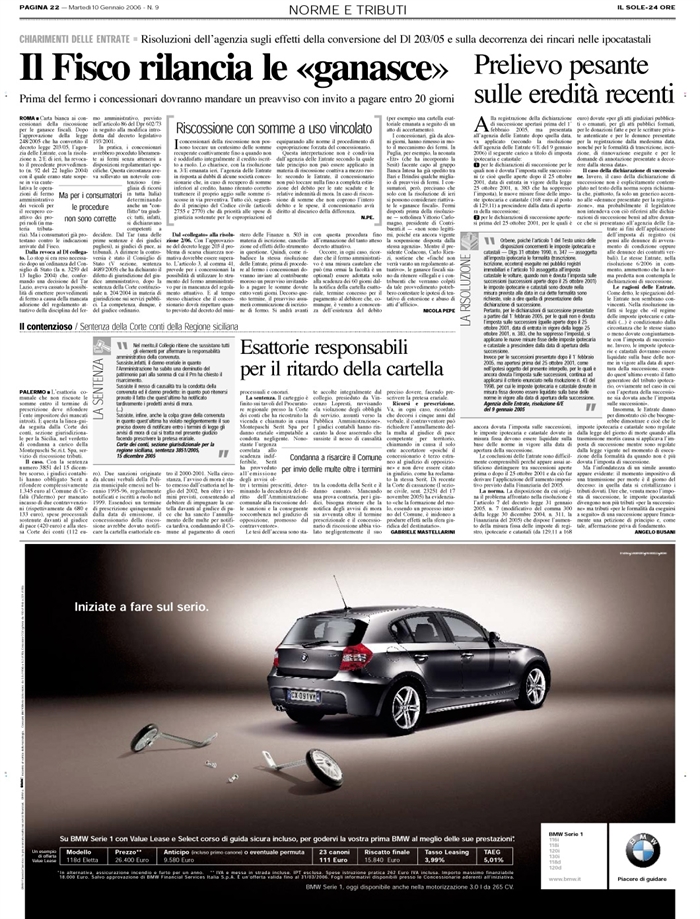 IMPOSTE IPOCATASTALI-APERTURA SUCCESSIONE