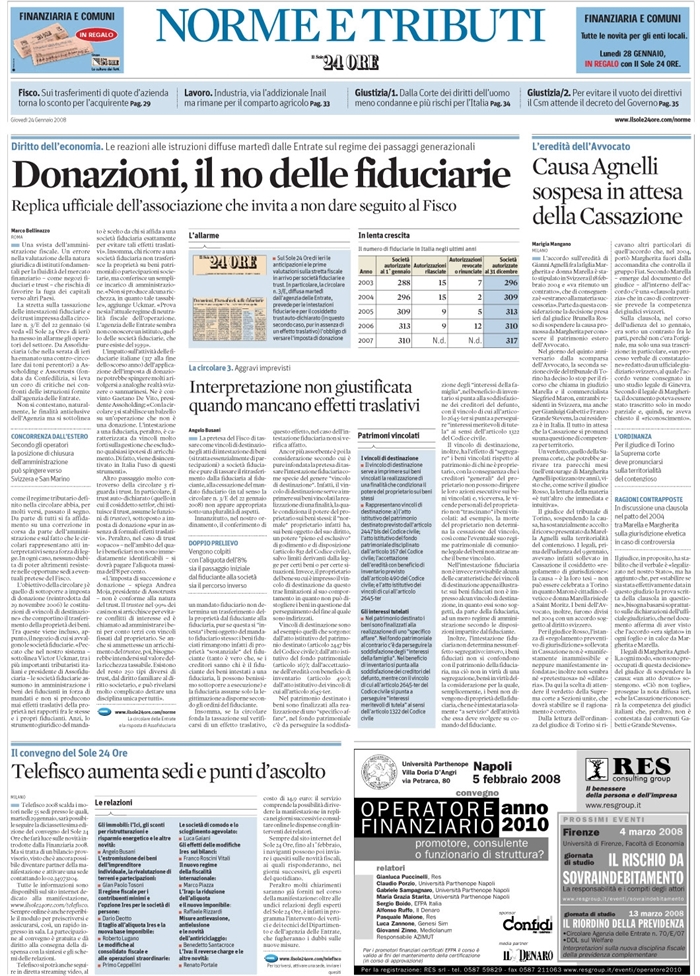 IMPOSTA DI DONAZIONE - INTESTAZIONE FIDUCIARIA (2)