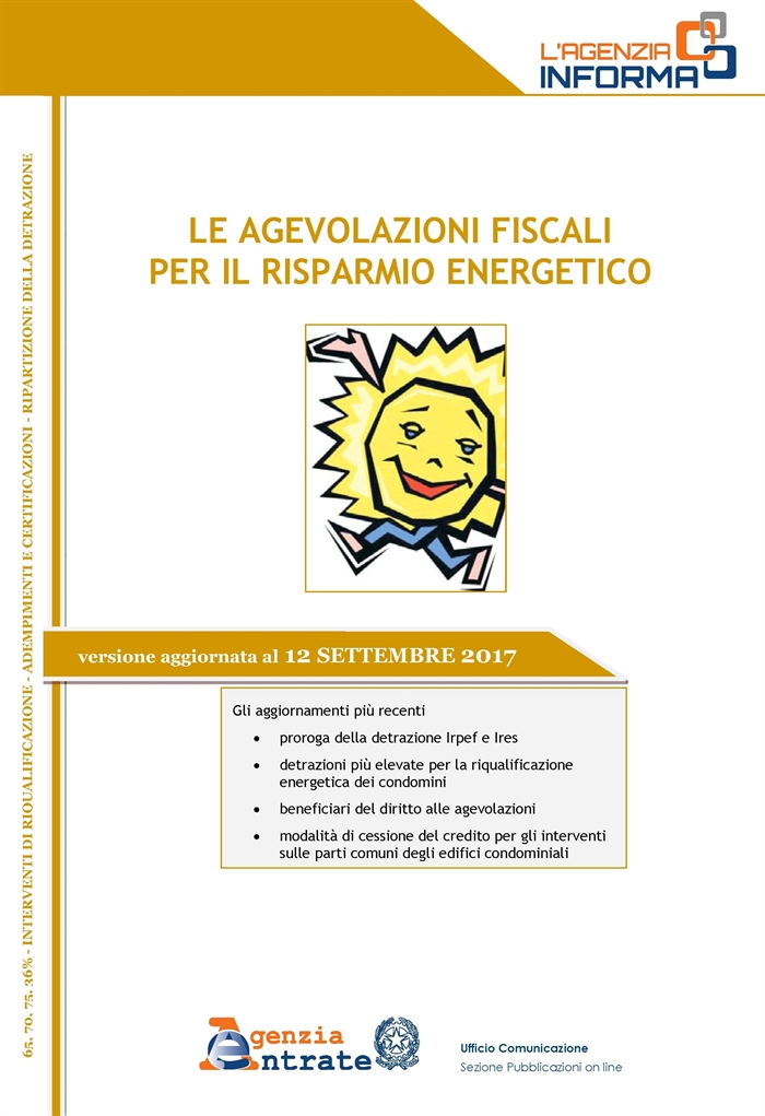 IMPOSTE - Detrazione Irpef spese per risparmio energetico
