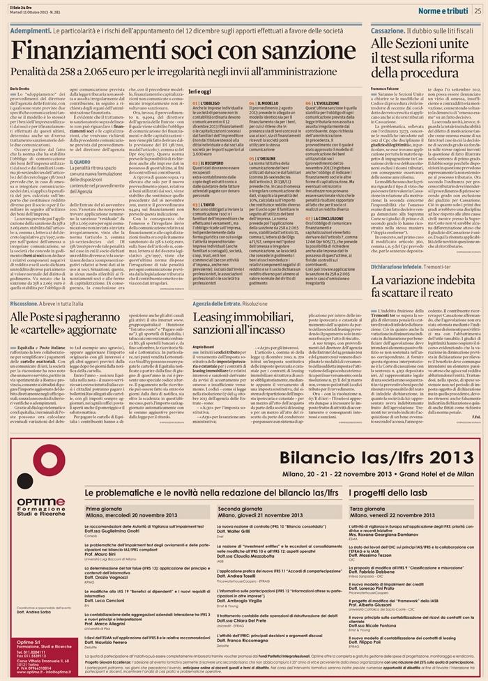 2013-10 - IMPOSTE - Imposta sostitutiva Leasing