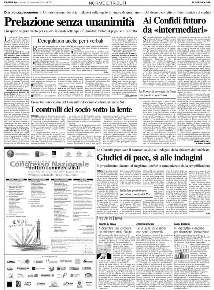 SOCIETA DI CAPITALI-CIRCOLAZIONE PARTECIPAZIONI-CLAUSOLE