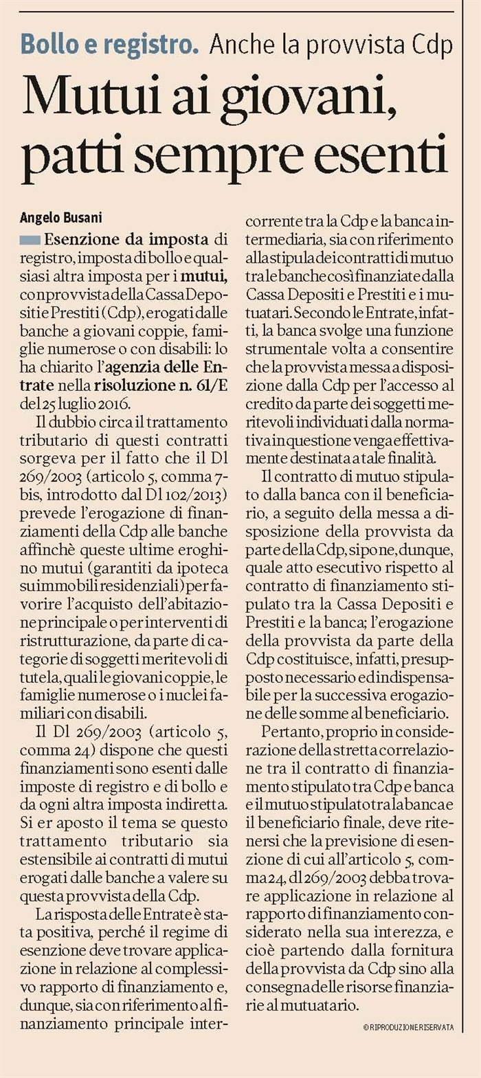 MUTUI - Per giovani coppie, famiglie numerose o con disabili
