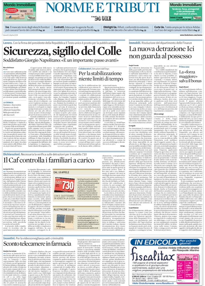 AGEVOLAZIONE PRIMA CASA - FORZA MAGGIORE