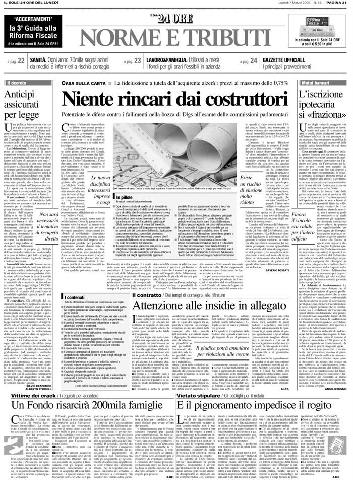MUTUO-FRAZIONAMENTO IPOTECA