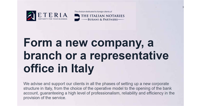 ETERIA - Visit our division dedicated to foreign clients