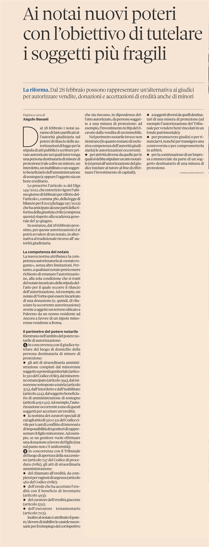 VOLONTARIA GIURISDIZIONE - Dal 28 febbraio autorizza direttamente il notaio