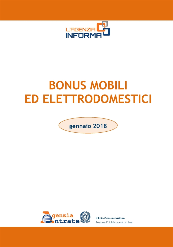 AGEVOLAZIONI FISCALI - Bonus mobili ed elettrodomestici 