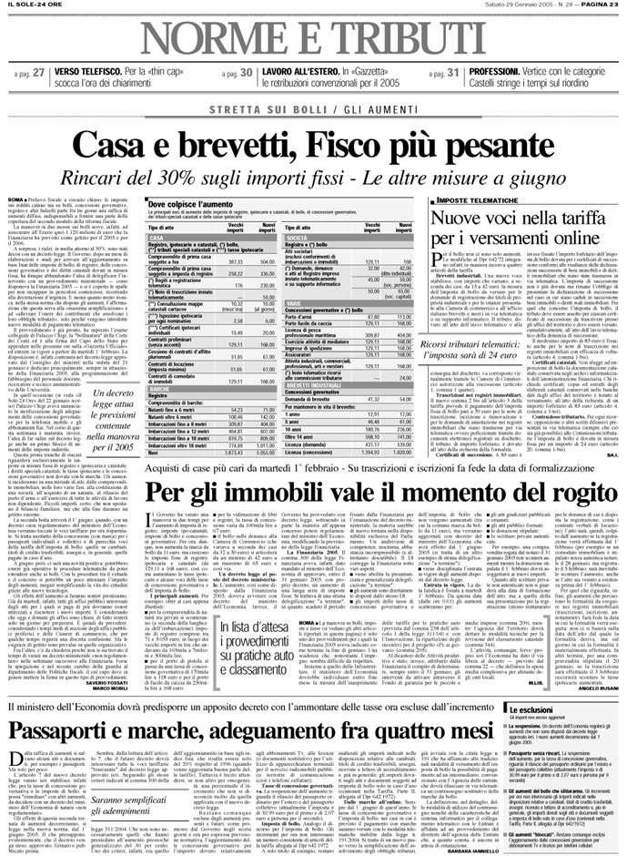 IMPOSTE REGISTRO-IPOCATASTALI-AUMENTO 1