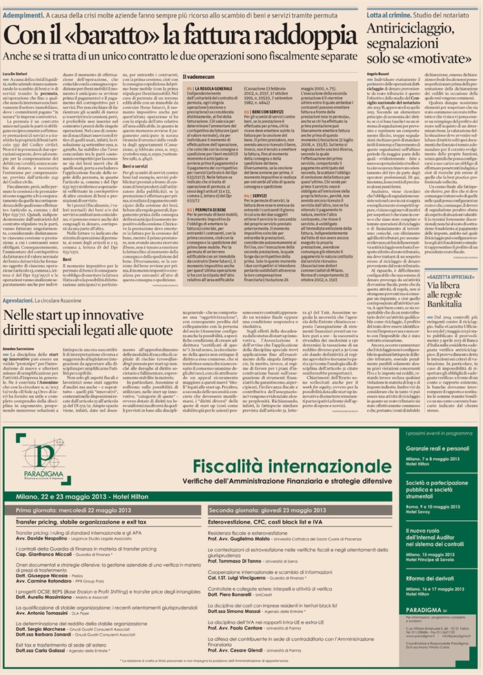 2013-05 SOCIETA' - Antiriciclaggio