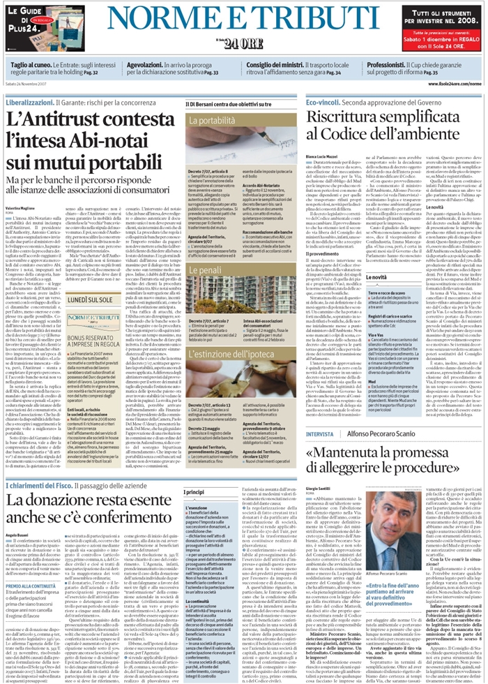 IMPOSTE DI DONAZIONE E SUCCESSIONE - CONFERIMENTI