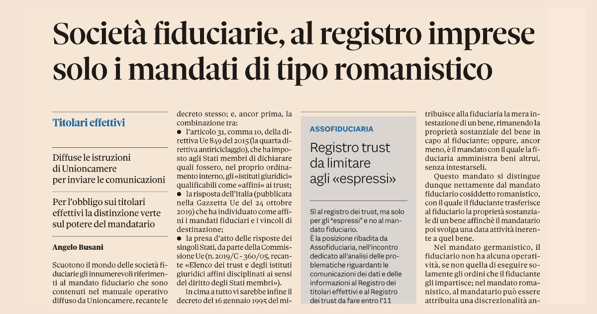 società in liquidazione e titolare effettivo Liquidazione della società main image 0