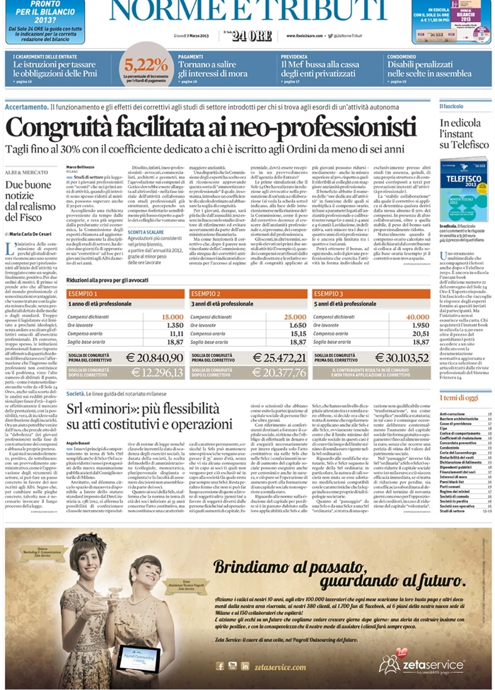 2013-03 SOCIETA' - Srls minori
