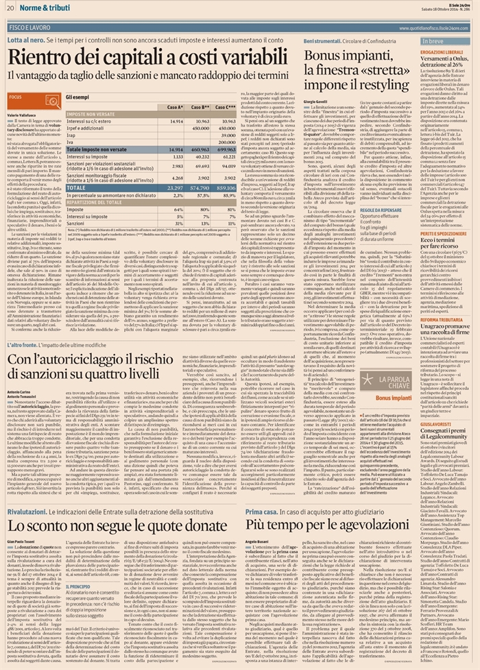 2014-10 - COMPRAVENDITA - Agevolazione prima casa solo con dichiarazioni