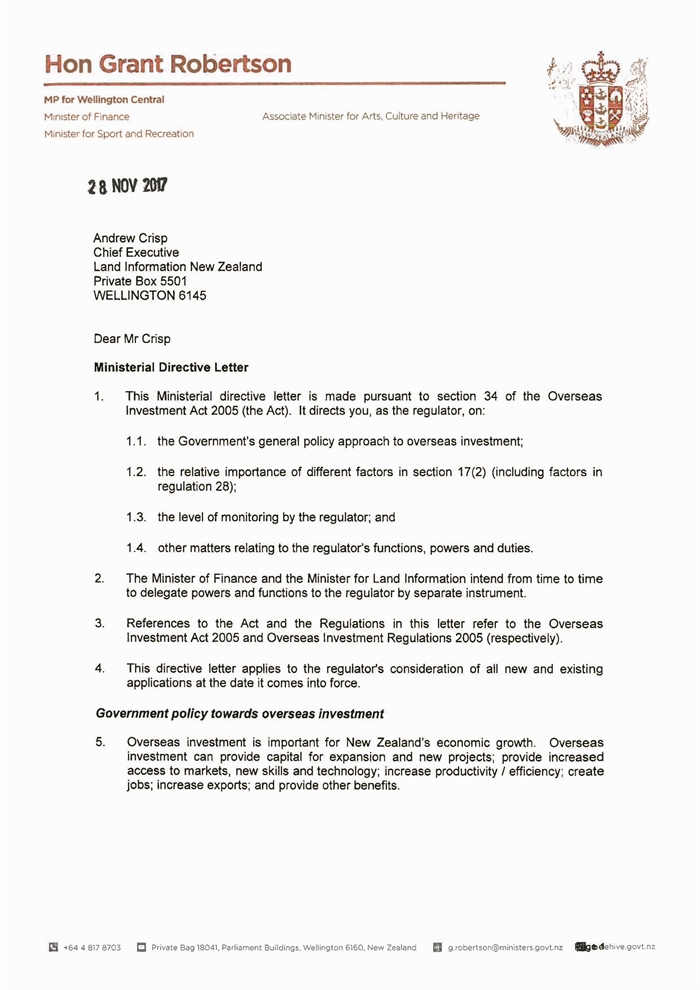 COMPRAVENDITA - NEW ZEALAND: Government tightens ban on foreigners' land purchases