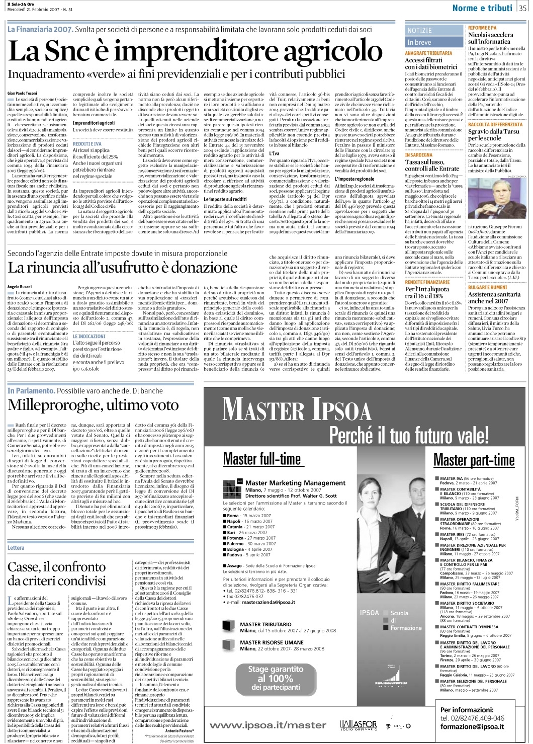 Imposte Imposte Di Donazione E Ipocatastale Rinuncia Usufrutto