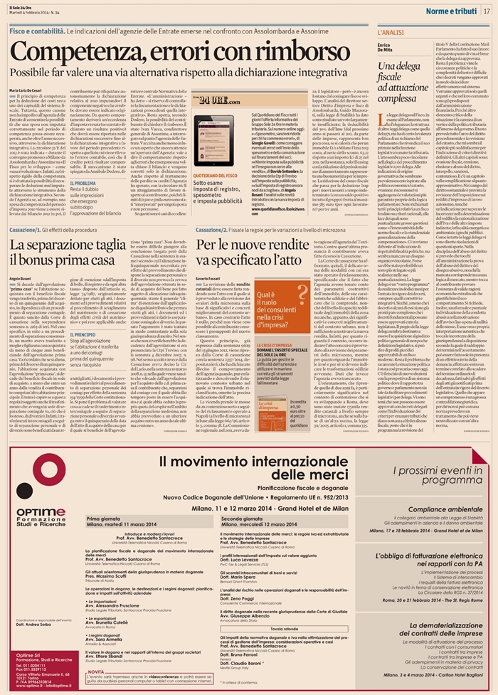 2014-02 - FAMIGLIA - Separazione dei coniugi e prima casa