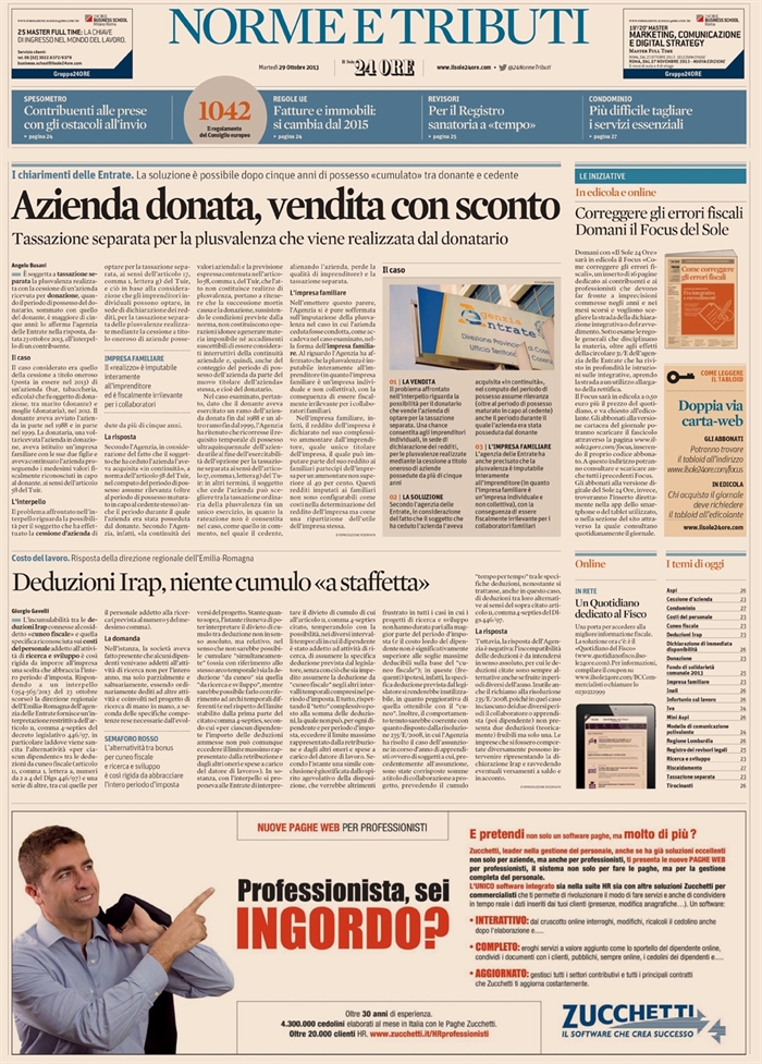 2013-10 - SOCIETA' - Azienda donata