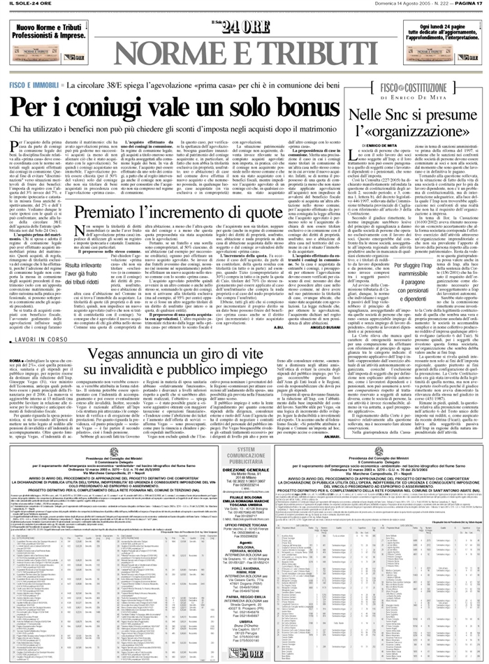 COMPRAVENDITA - Agevolazione prima casa - Comunione legale