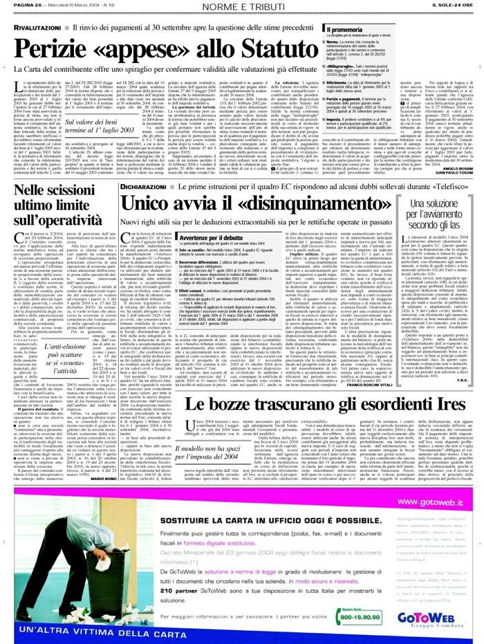 IMPOSTA SOSTITUTIVA-RIVALUTAZIONE PARTECIPAZIONI E TERRENI
