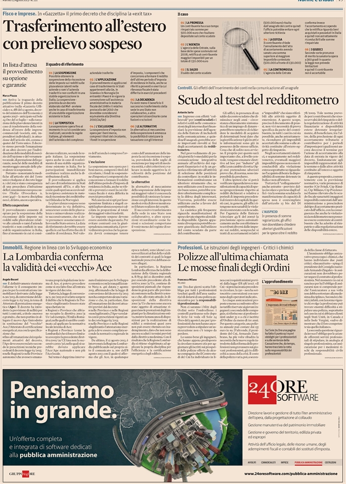 2013-08 COMPRAVENDITA - ACE - Validità in Lombardia