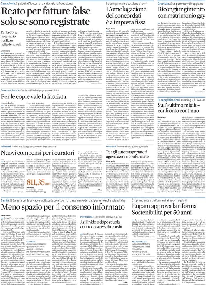 2012 03 27 L'omologazione dei concordati è a imposta fissa