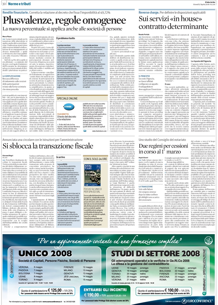IVA - REVERSE CHARGE - CESSIONE FABBRICATI