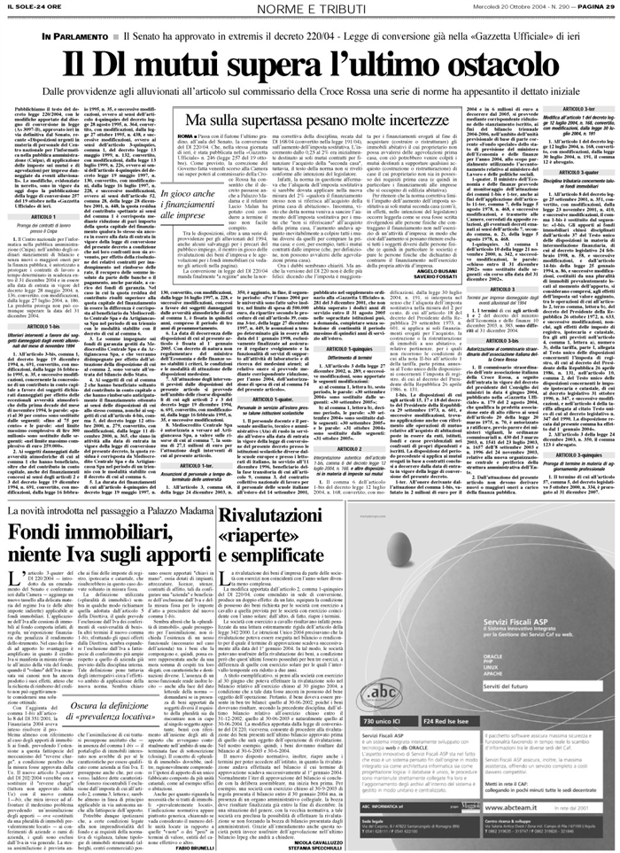 IMPOSTA SOSTITUTIVA-MUTUO FONDIARIO-AUMENTO 1